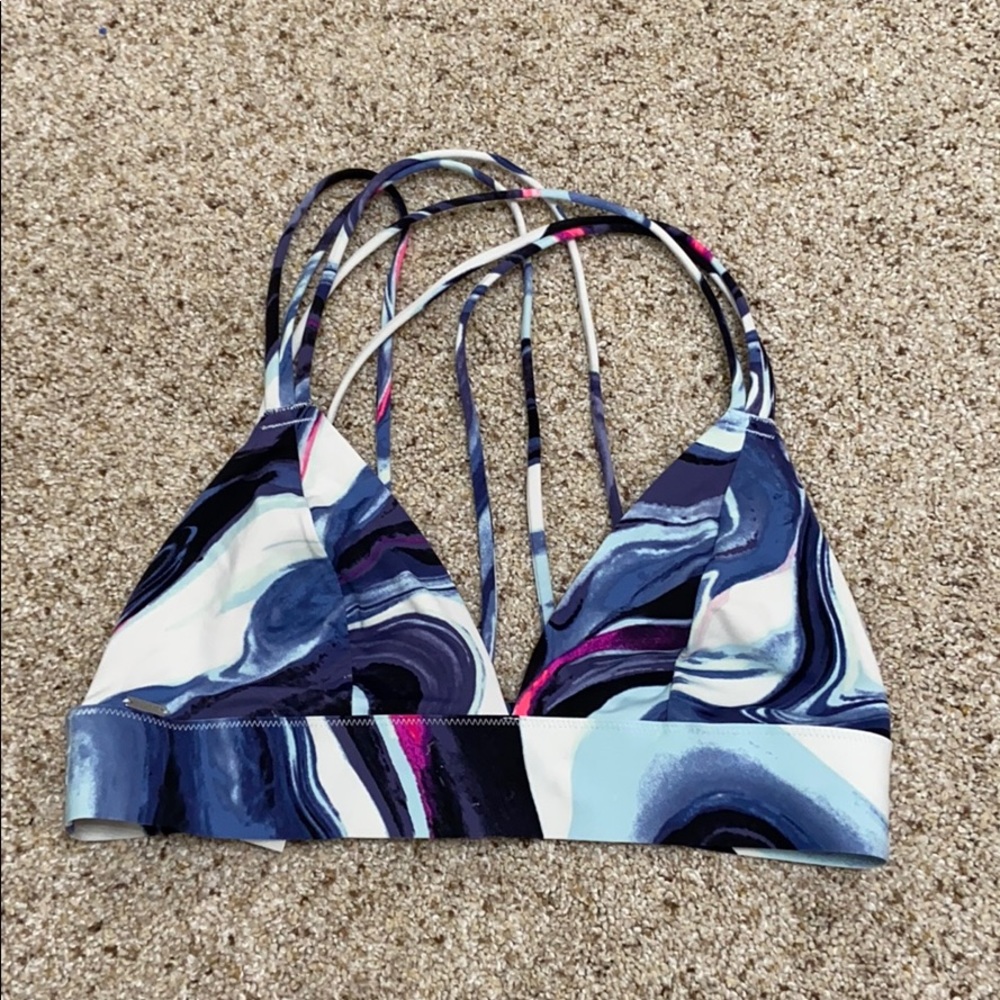 PINK Strappy Marble Bralette
